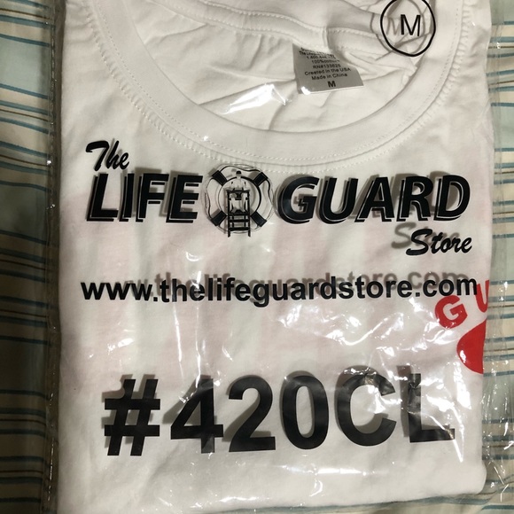 Lifeguard t-shirts white with red lettering NEW - Picture 1 of 1